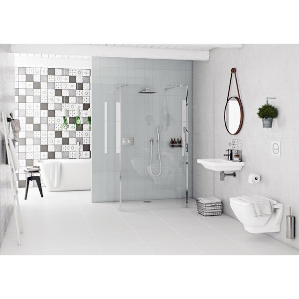 Mode Cooper wall hung toilet with soft close seat