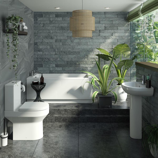 Oakley Bathroom Set with Kensington 1700 x 700 Bath Suite