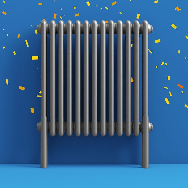 The Heating Co. Corso anthracite grey 3 column radiator