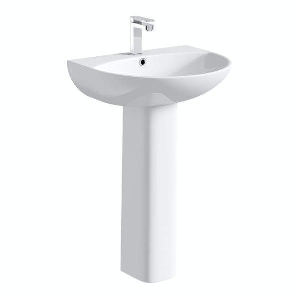 Orchard curved modern freestanding bath suite