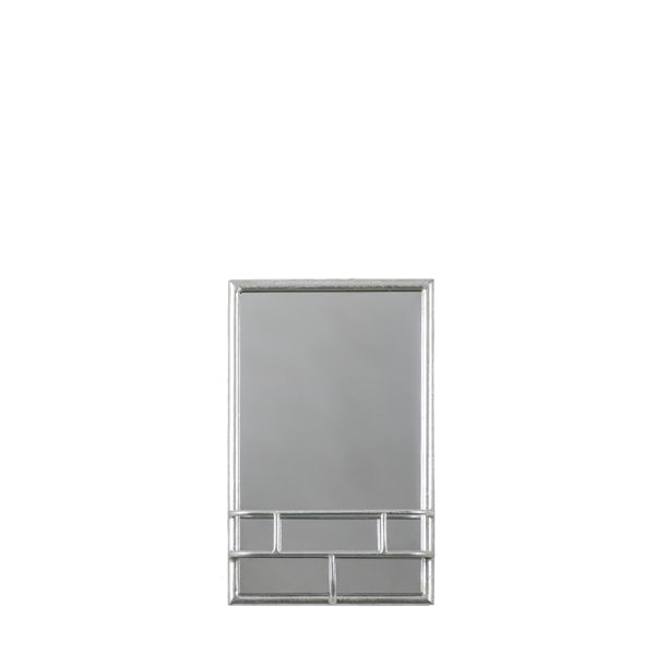 Accents Milton mirror rectangle in silver 480 x 300mm