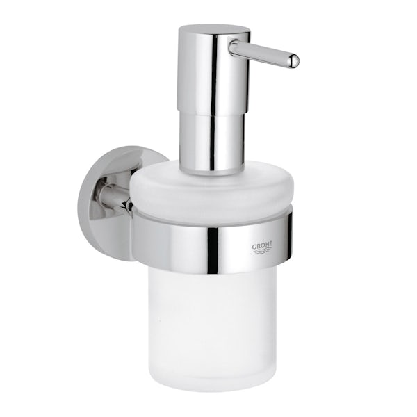 Grohe Essentials soap dispenser and holder