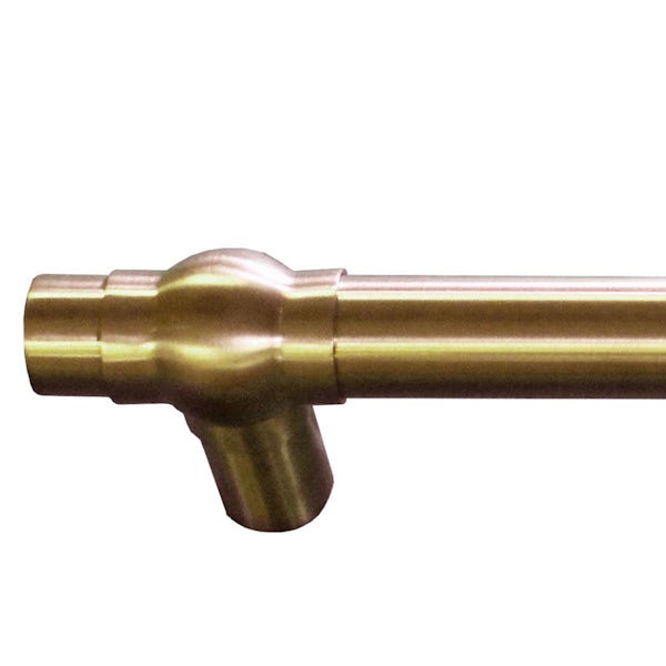 Towelrads Fitzrovia Close Ended Brushed Brass Towel Bar 47.5 x 600