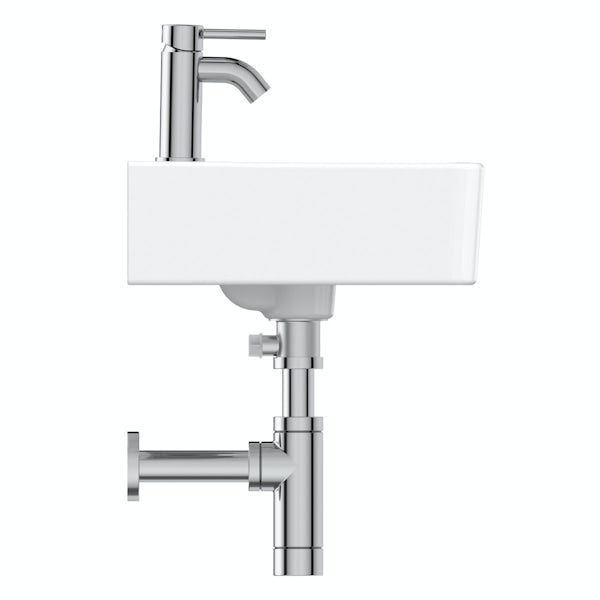Ideal Standard Concept Cube 1 tap hole wall hung bathroom basin 400mm