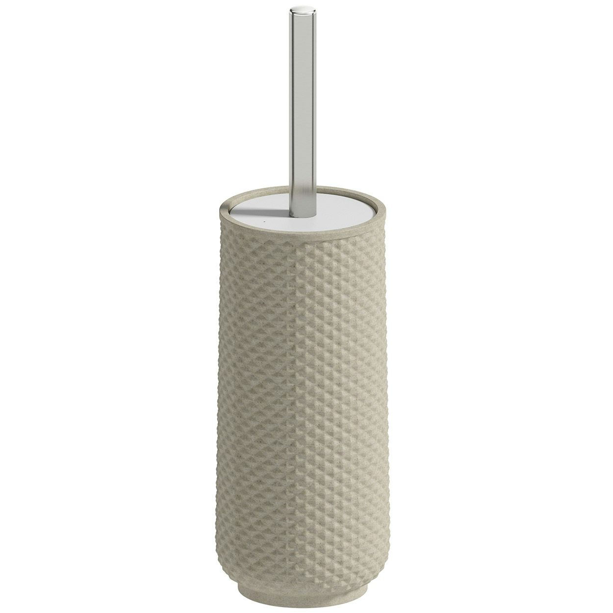 cream toilet brush holder