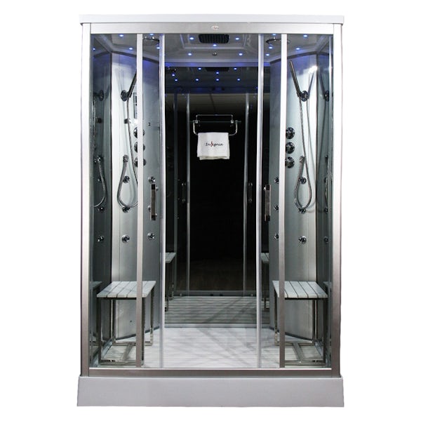 Insignia rectangular steam shower cabin 1400 x 900