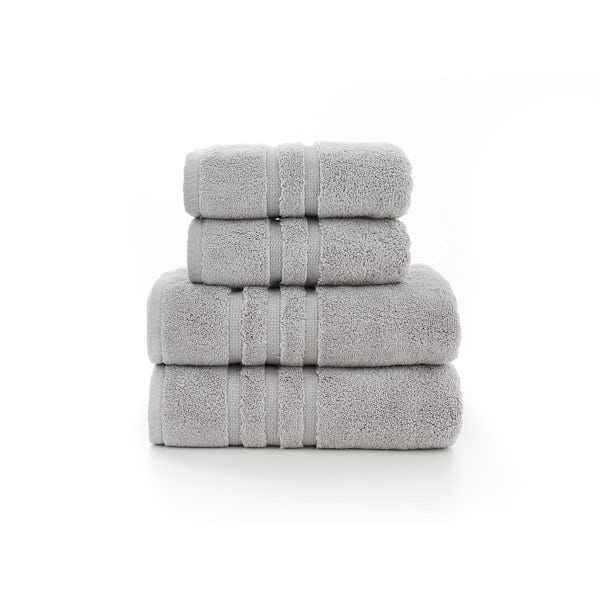 The Lyndon Company Chelsea zero twist 6 piece towel bale in platinum