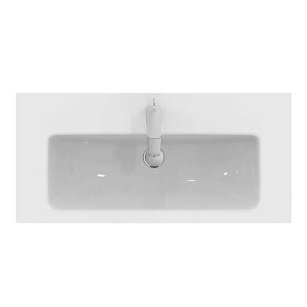Ideal Standard i.life S 1 tap hole wall hung and vanity basin 800mm