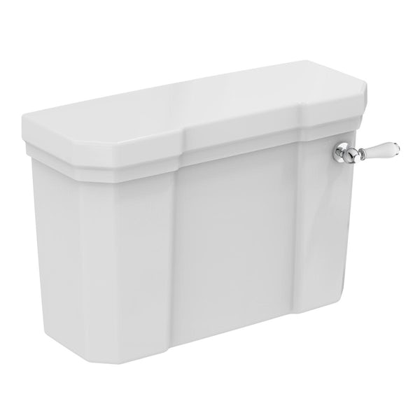 Ideal Standard Waverley close coupled toilet with white seat
