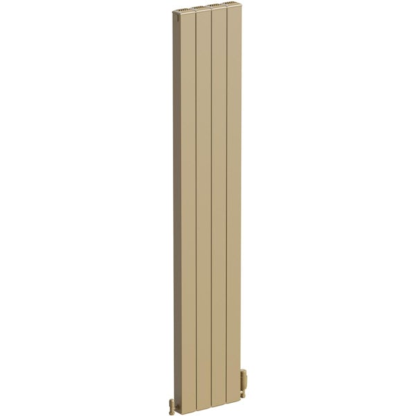 The Heating Co. Edmonton vertical matt bronze aluminium radiator