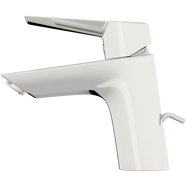 VitrA Solid S chrome basin mixer tap with pop-up waste