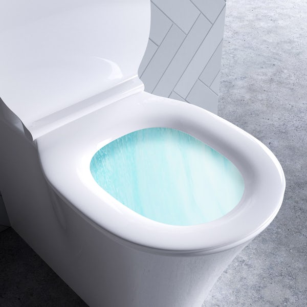 Ideal Standard Concept Air Arc close coupled toilet with soft close toilet seat