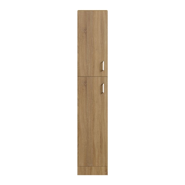 Sienna Oak Tall Wall Cabinet 330