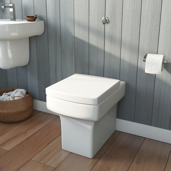 Orchard Wye back to wall toilet with soft close seat and concealed cistern