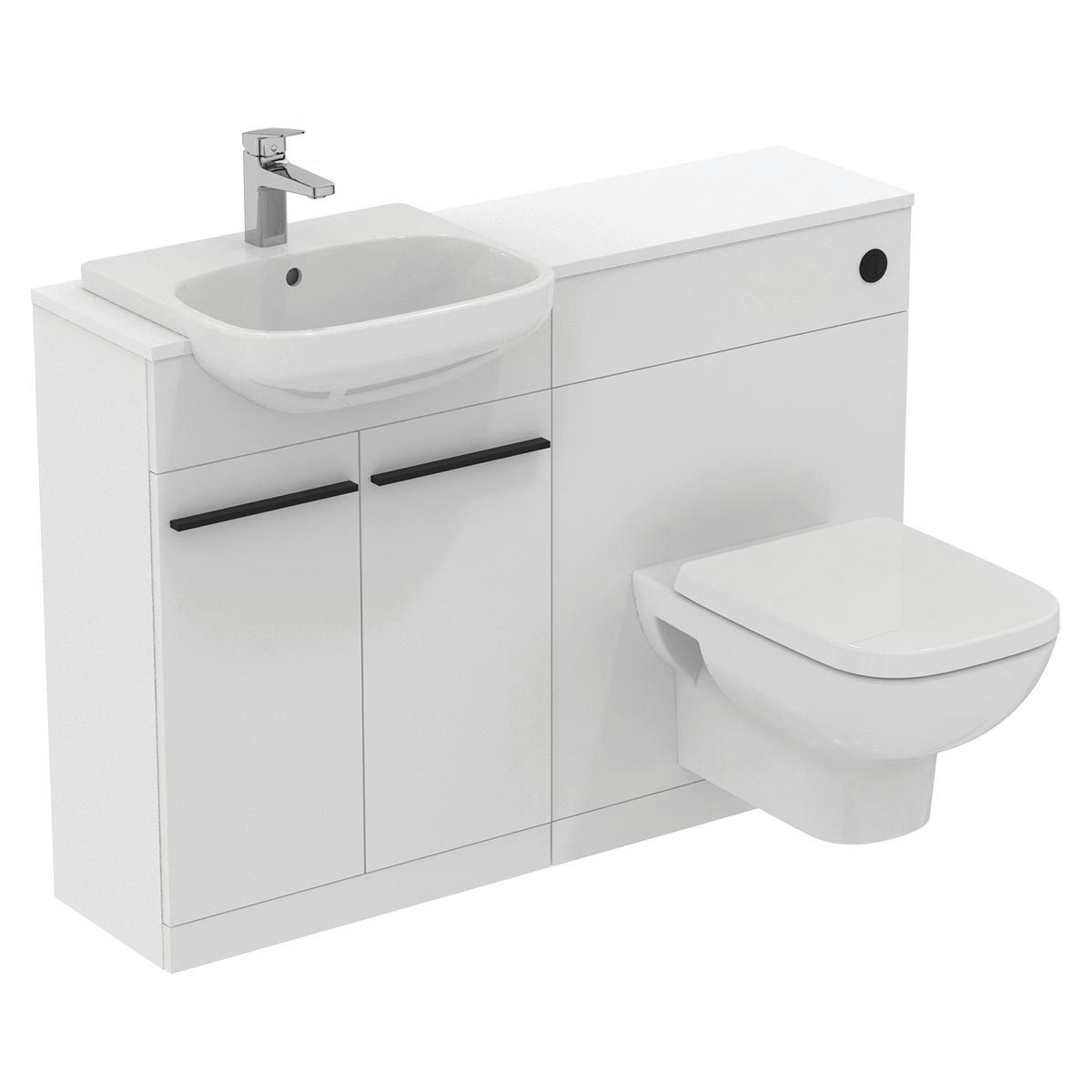 Ideal Standard i.life A matt white combination unit with wall hung ...