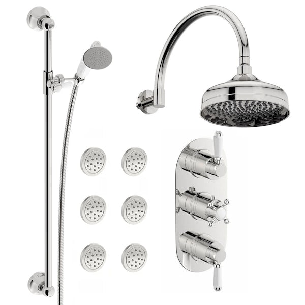 Coniston Complete Thermostatic Wall Shower Set