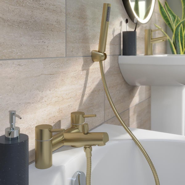 Orchard Eden brushed brass bath shower mixer tap