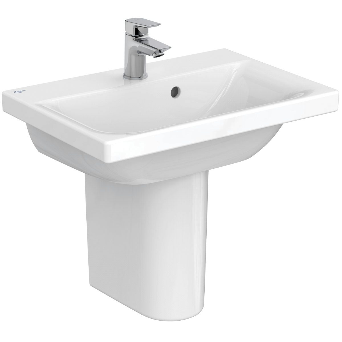 Ideal Standard Concept Space 1 tap hole semi pedestal basin 550mm