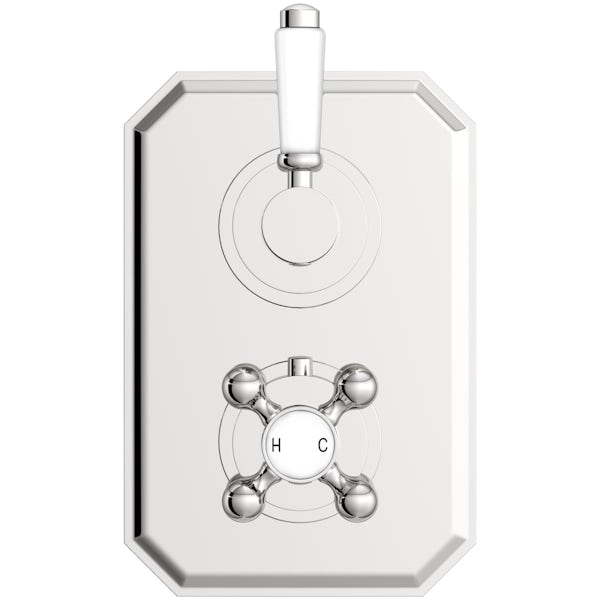 The Bath Co. Camberley twin thermostatic  shower valve