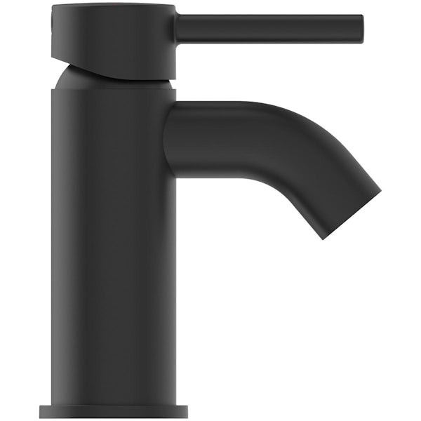 Ideal Standard Ceraline silk black cloakroom basin mixer tap