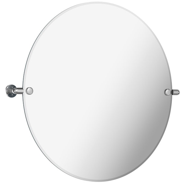The Bath Co. Traditional round pivot mirror