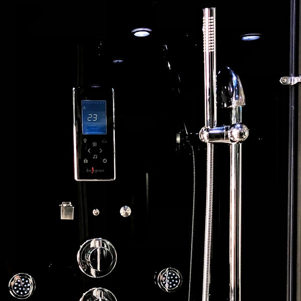 Insignia Noire square steam shower cabin 900 x 900