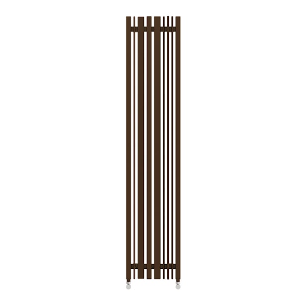 Sherwood terra brown vertical radiator 1600 x 330