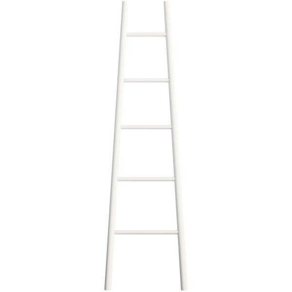South Bank white towel ladder