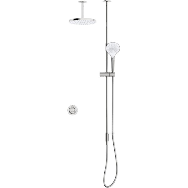 Mira Mode dual ceiling fed digital shower for high pressure and combi