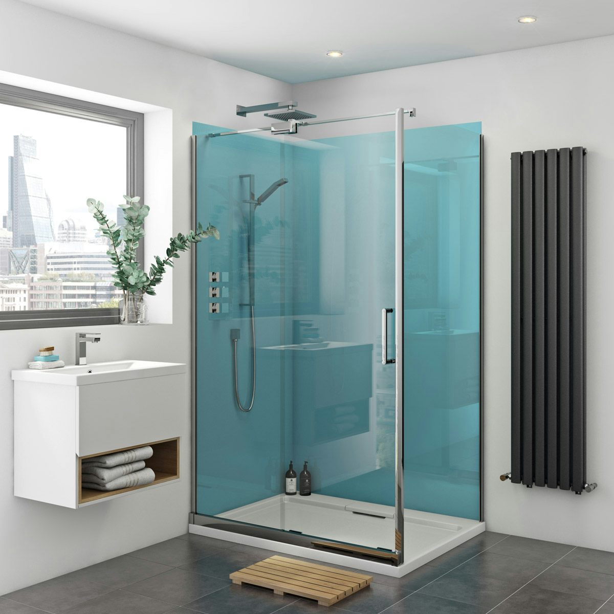 Zenolite Plus Water Acrylic Shower Wall Panel 2070 X 1000 ...