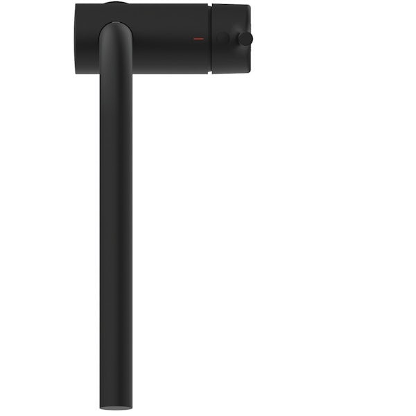 Ideal Standard Ceralook single lever l-shape spout kitchen mixer tap in silk black