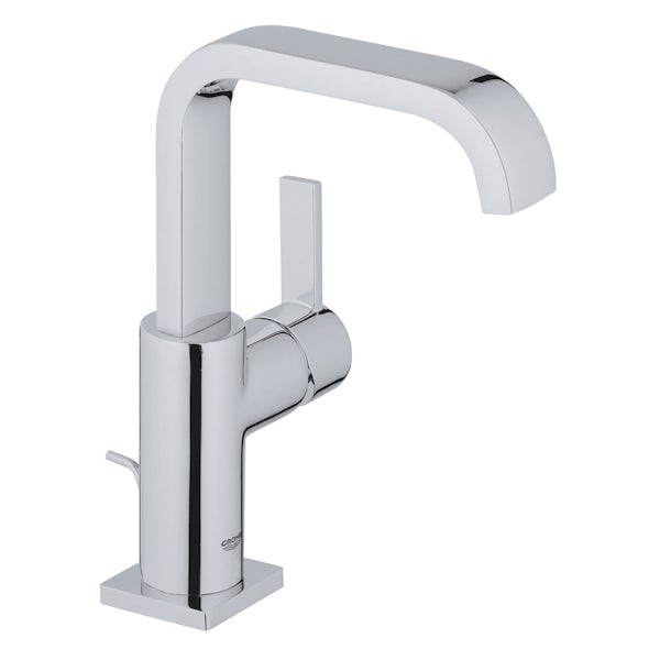 Grohe Allure L-size basin mixer tap with pop up waste