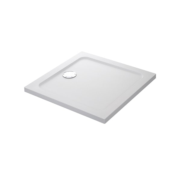 Mira Flight Safe low level anti-slip square shower tray