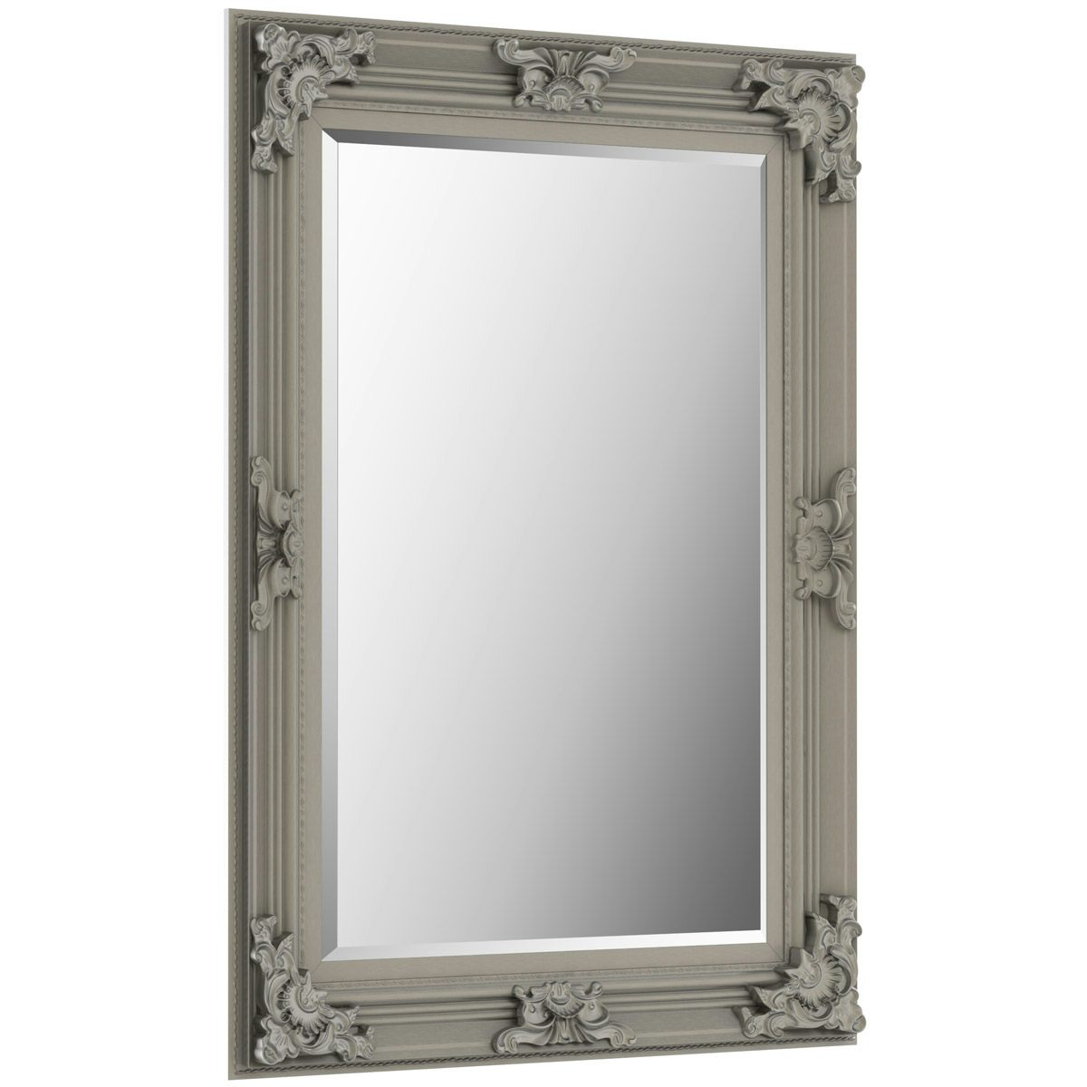Accents Traditional antique silver mirror