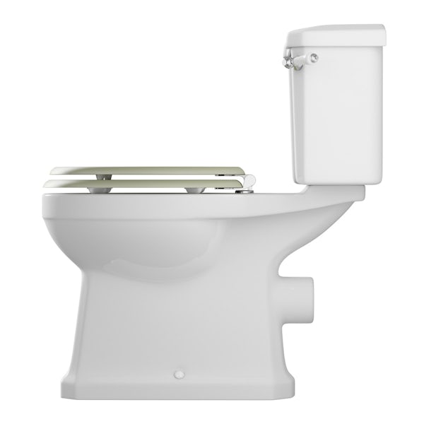 The Bath Co. Camberley close coupled toilet inc sage soft close seat