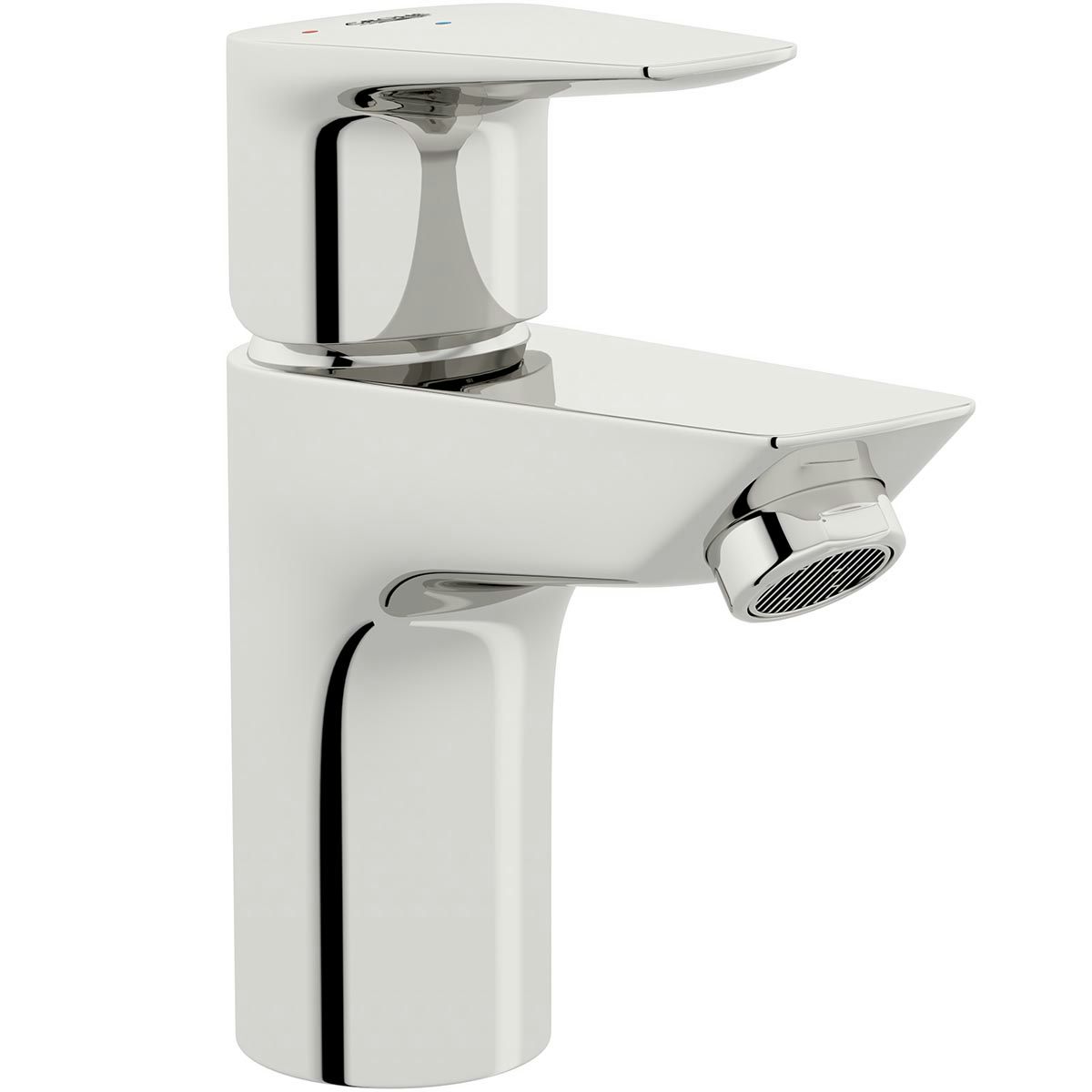 Grohe BauEdge Basin Mixer Tap S-size Cold Start With Push Open Waste ...