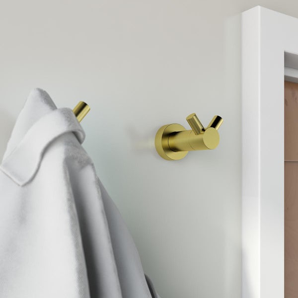 Accents Deacon brushed brass robe hook