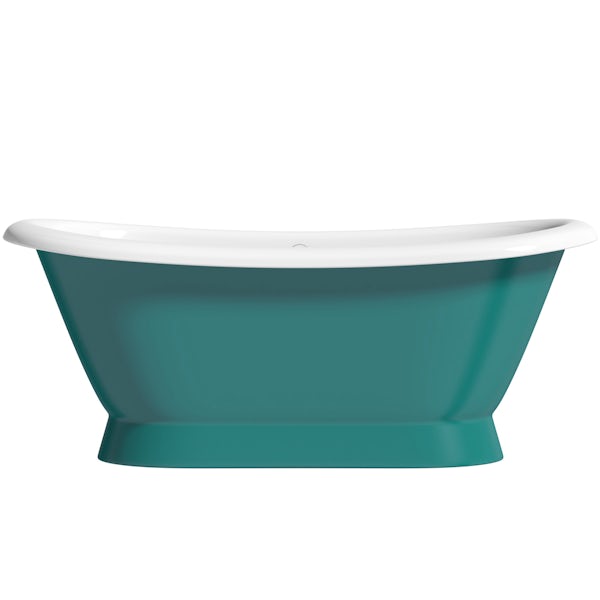 Artist Collection Totally Turquoise cast iron bath