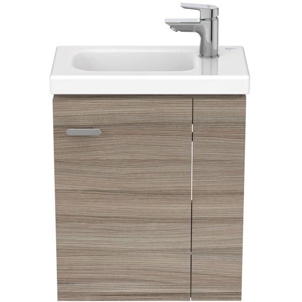 Ideal Standard Concept Space elm right handed wall hung vanity unit and basin 450mm