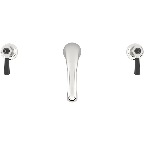 The Bath Co. Beaumont lever 3 hole basin mixer tap offer pack