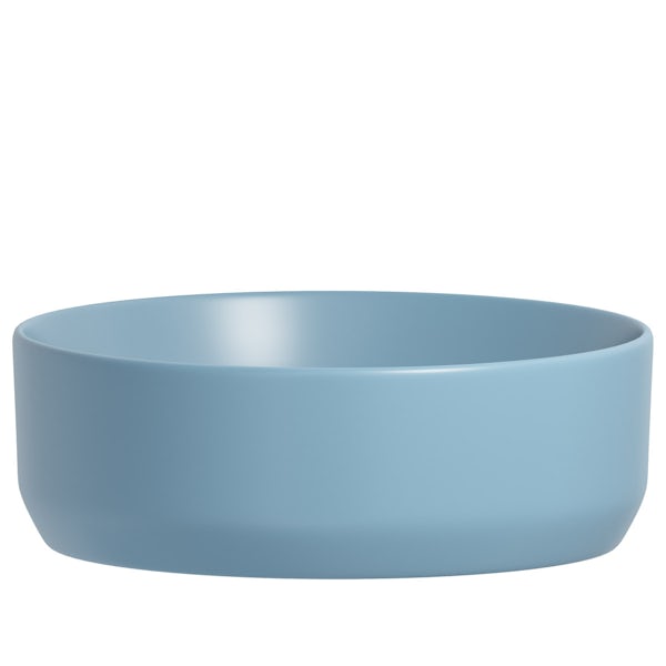 Mode Orion blue coloured countertop basin 355mm