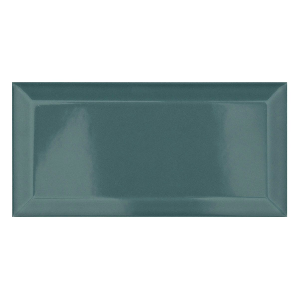 Metro Subway Turquoise Bevelled Gloss Wall Tile 100mm X 200mm Victoriaplumcom