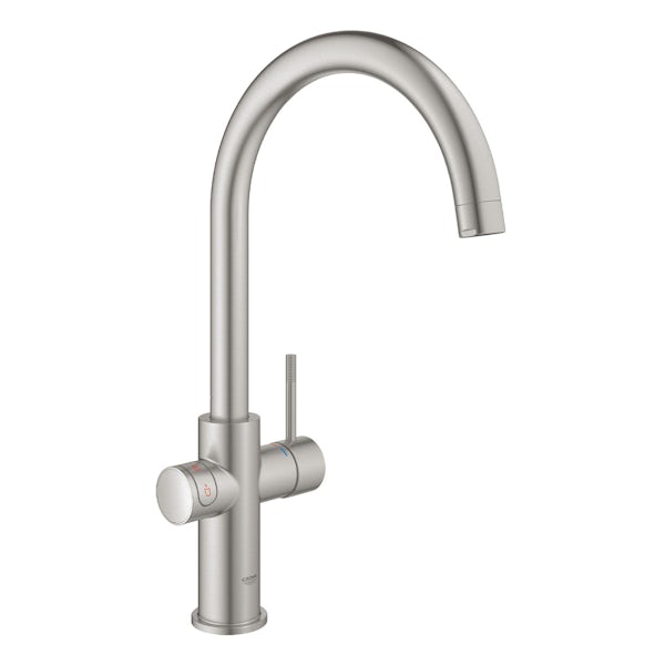 Grohe Red Duo instant boiling water tap and medium size boiler