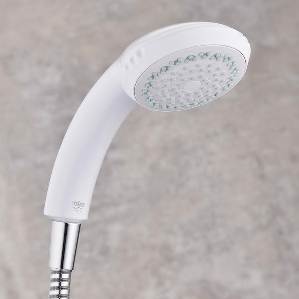 Mira Response 4 spray shower head in white