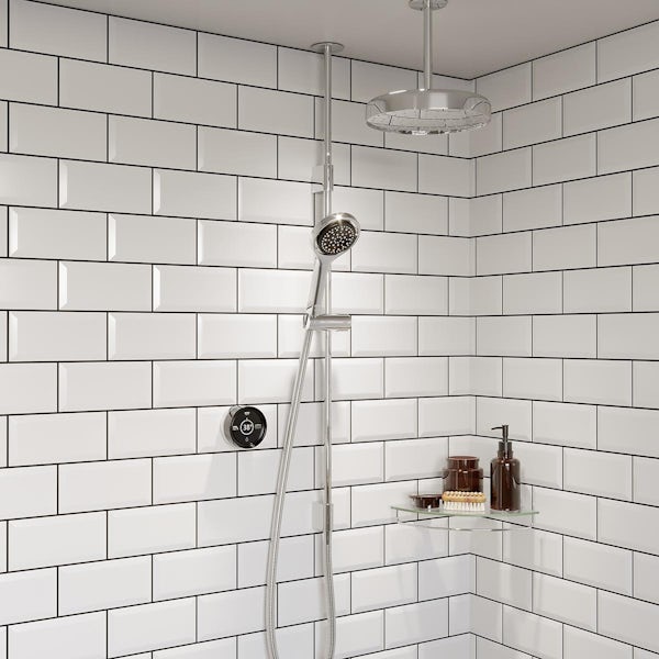 Mira Platinum pumped dual ceiling fed digital shower