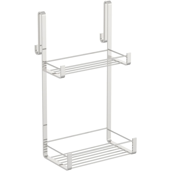 Accents contemporary hook on double shower caddy