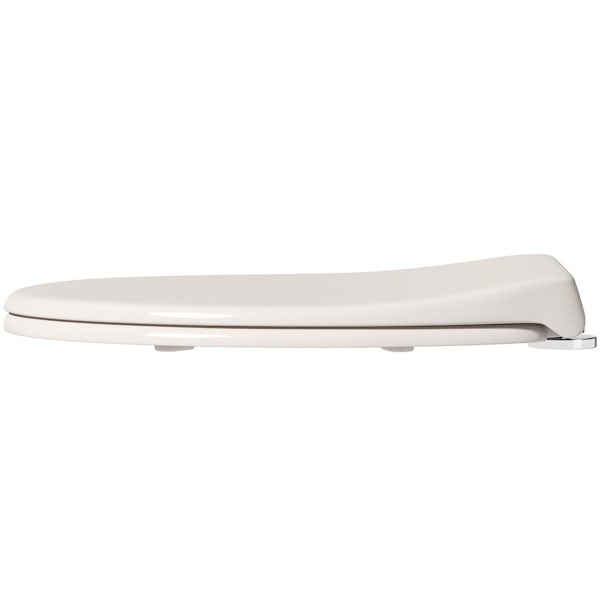 Accents universal cream toilet seat with soft close and quick release