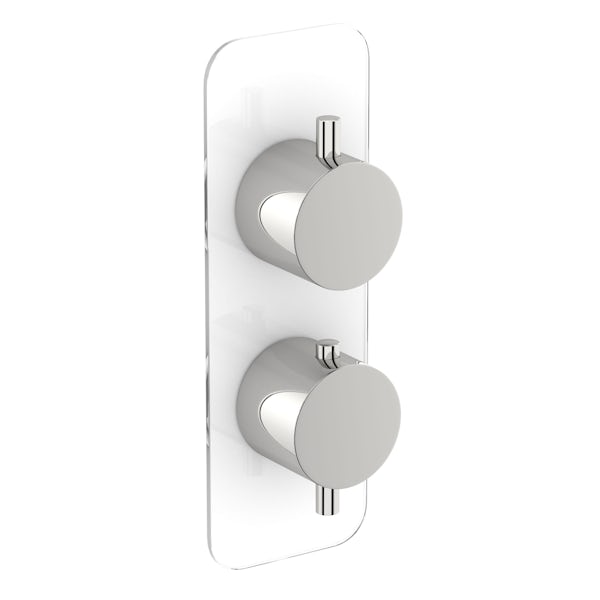 Mode Austin twin thermostatic shower set  with sliding rail and bath filler