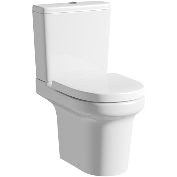 Mode Burton close coupled toilet with soft close seat