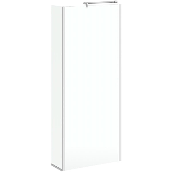 Orchard 6mm wet room glass panel and fixed return panel